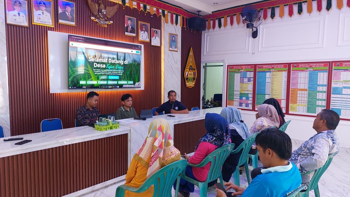 Sosialisasi & Serah Terima Sistem di Balai Desa Fajar Baru